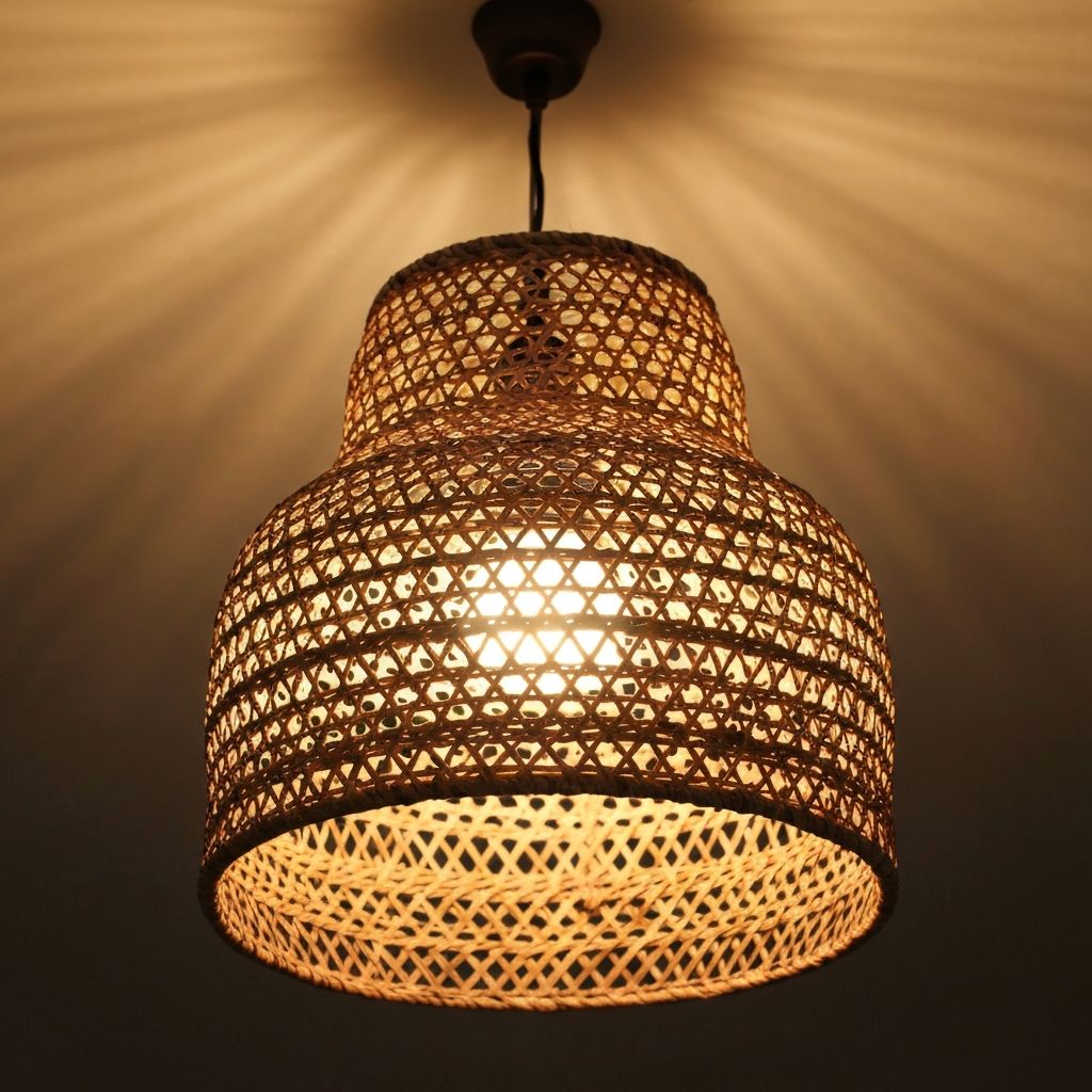 Lámpara de Rattan
